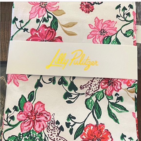 🌸Lilly Pulitzer Floral Printed Tea Towel Coconut Safari Sanctuary - Picture 4 of 4